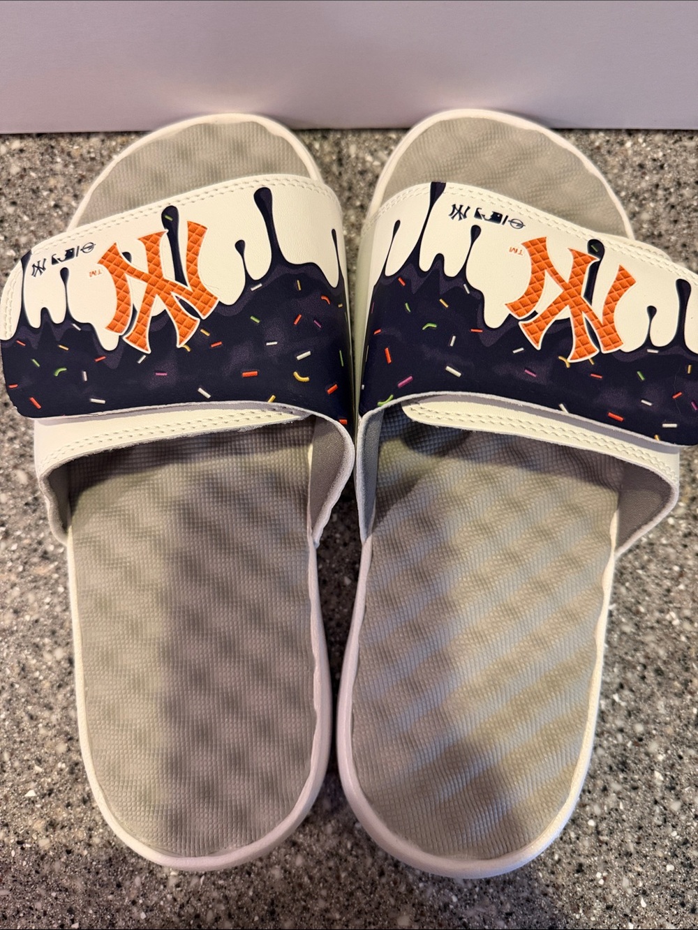 Kids I Slide Sandals NY yankees